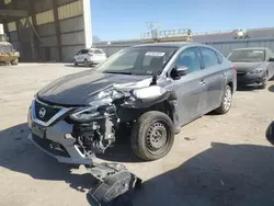 Salvage cars for sale at Kansas City, KS auction: 2018 Nissan Sentra S
