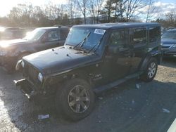 Salvage cars for sale at North Billerica, MA auction: 2018 Jeep Wrangler Unlimited Sahara