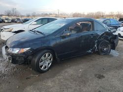 Salvage cars for sale at Louisville, KY auction: 2010 Honda Civic LX