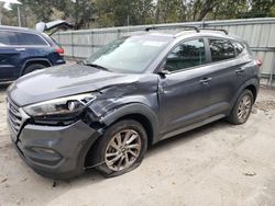 Salvage cars for sale at Savannah, GA auction: 2017 Hyundai Tucson Limited