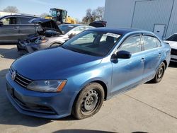 Salvage cars for sale at Sacramento, CA auction: 2017 Volkswagen Jetta S
