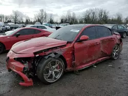Salvage cars for sale from Copart Portland, OR: 2017 Alfa Romeo Giulia Quadrifoglio