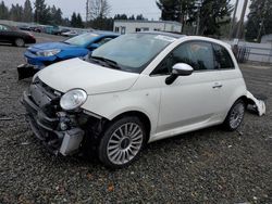 Fiat 500 salvage cars for sale: 2018 Fiat 500 Lounge