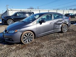 Honda Civic EXL salvage cars for sale: 2015 Honda Civic EXL