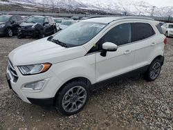 Salvage cars for sale at Farr West, UT auction: 2020 Ford Ecosport Titanium