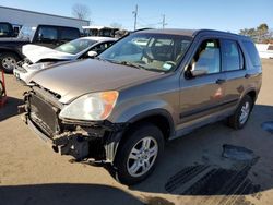 Salvage cars for sale at New Britain, CT auction: 2004 Honda CR-V EX