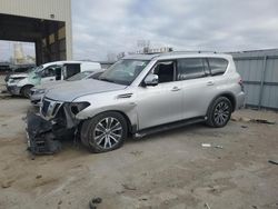 Salvage cars for sale at Kansas City, KS auction: 2019 Nissan Armada SV