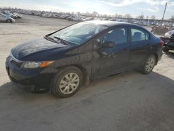 Salvage cars for sale from Copart Sikeston, MO: 2012 Honda Civic LX