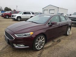 Ford salvage cars for sale: 2017 Ford Fusion Titanium