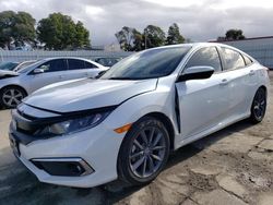 Honda salvage cars for sale: 2021 Honda Civic EX