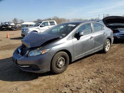 Salvage cars for sale from Copart Hillsborough, NJ: 2015 Honda Civic LX