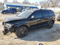 Salvage cars for sale at Wichita, KS auction: 2017 Dodge Journey SE