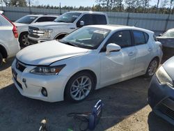 Salvage cars for sale from Copart Harleyville, SC: 2012 Lexus CT 200