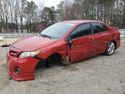 Salvage cars for sale from Copart Austell, GA: 2013 Toyota Corolla Base