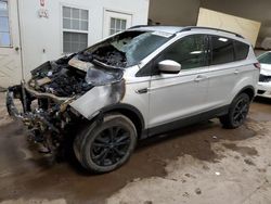 Salvage cars for sale at Davison, MI auction: 2018 Ford Escape SEL