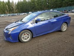 Salvage cars for sale at Graham, WA auction: 2018 Toyota Prius