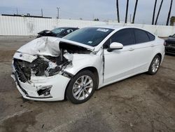Salvage cars for sale at Van Nuys, CA auction: 2020 Ford Fusion SE