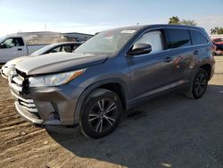 Toyota Highlander salvage cars for sale: 2017 Toyota Highlander LE