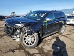 Salvage cars for sale from Copart Woodhaven, MI: 2014 Jeep Grand Cherokee Summit