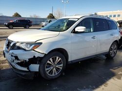 Salvage cars for sale at Littleton, CO auction: 2018 Nissan Pathfinder S