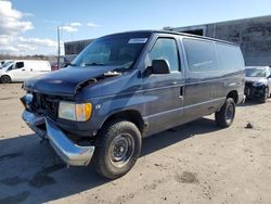 Salvage cars for sale from Copart Fredericksburg, VA: 2002 Ford Econoline E250 Van