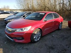 Salvage cars for sale from Copart Arlington, WA: 2016 Honda Accord Sport