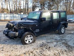 Salvage cars for sale at Austell, GA auction: 2016 Jeep Wrangler Unlimited Sport