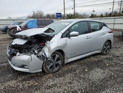 Salvage cars for sale at Hillsborough, NJ auction: 2018 Nissan Leaf S