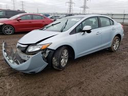 Salvage cars for sale at Elgin, IL auction: 2012 Honda Civic EX