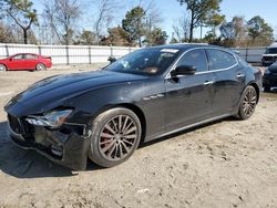 Salvage cars for sale at Hampton, VA auction: 2017 Maserati Ghibli S