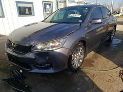 Salvage cars for sale from Copart Pekin, IL: 2015 Honda Accord EXL