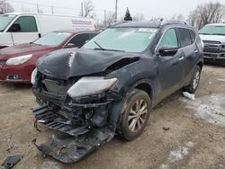 Salvage cars for sale at Lansing, MI auction: 2015 Nissan Rogue S