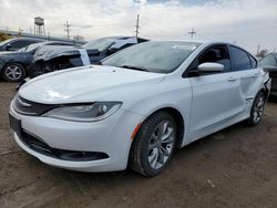 Salvage cars for sale at Chicago Heights, IL auction: 2015 Chrysler 200 S