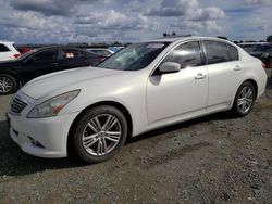 Infiniti G37 salvage cars for sale: 2012 Infiniti G37 Base