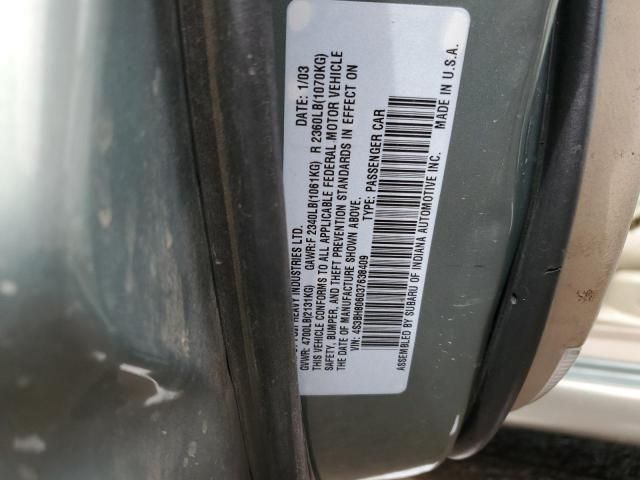 2003 Subaru Legacy Outback H6 3.0 LL Bean