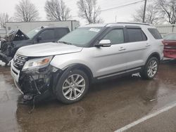 Salvage cars for sale from Copart Moraine, OH: 2016 Ford Explorer Limited