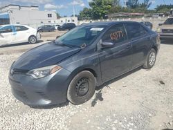 Salvage cars for sale from Copart Opa Locka, FL: 2014 Toyota Corolla L