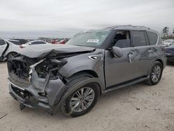 Salvage cars for sale at Houston, TX auction: 2018 Infiniti QX80 Base