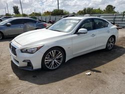 Infiniti Q50 Luxe salvage cars for sale: 2019 Infiniti Q50 Luxe