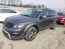 Salvage cars for sale from Copart Spartanburg, SC: 2015 Dodge Journey Crossroad