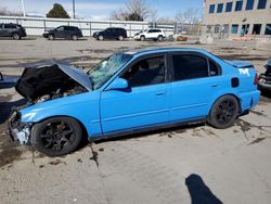 Honda Civic EX salvage cars for sale: 2000 Honda Civic EX