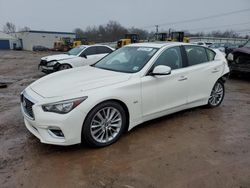 Salvage cars for sale from Copart Hillsborough, NJ: 2019 Infiniti Q50 Luxe