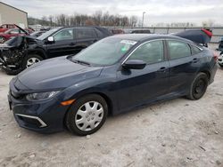 Honda salvage cars for sale: 2019 Honda Civic LX