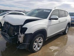 Salvage cars for sale at Grand Prairie, TX auction: 2018 Volkswagen Atlas SE