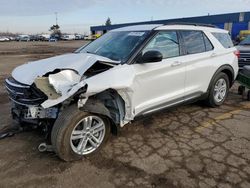 Salvage cars for sale from Copart Woodhaven, MI: 2022 Ford Explorer XLT