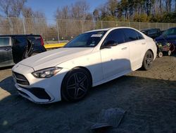 Salvage cars for sale at Waldorf, MD auction: 2022 Mercedes-Benz C 300 4matic