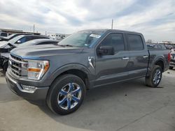 Salvage cars for sale from Copart Grand Prairie, TX: 2022 Ford F150 Supercrew