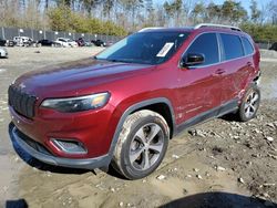 Salvage cars for sale from Copart Waldorf, MD: 2019 Jeep Cherokee Limited