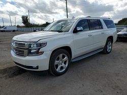 Salvage cars for sale from Copart Miami, FL: 2015 Chevrolet Suburban C1500 LTZ