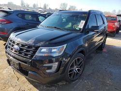 Salvage cars for sale from Copart Bridgeton, MO: 2017 Ford Explorer Sport